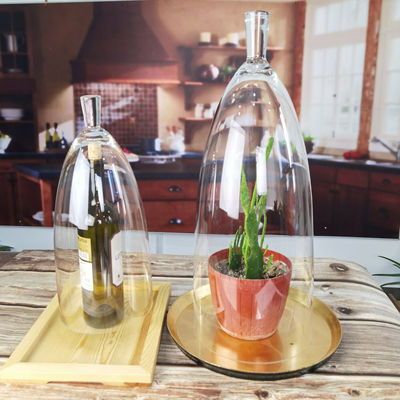 qualidade Cloche de cúpula de vidro transparente sem chumbo de 21" fábrica