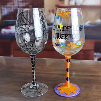 qualidade FDA Presente de Férias Vaso de Vinho de Festival Pintado à Mão fábrica