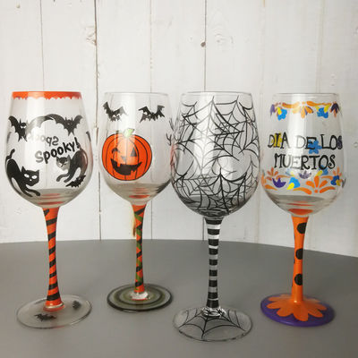 qualidade FDA Presente de Férias Vaso de Vinho de Festival Pintado à Mão fábrica