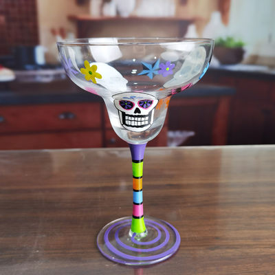 qualidade Halloween Margarita Glass 12 oz Cristal Cocktail Glass fábrica
