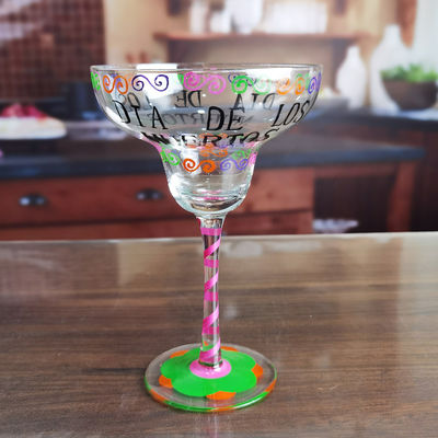 qualidade Halloween Margarita Glass 12 oz Cristal Cocktail Glass fábrica