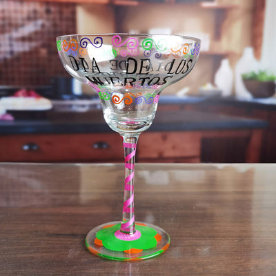 qualidade Halloween Margarita Glass 12 oz Cristal Cocktail Glass fábrica