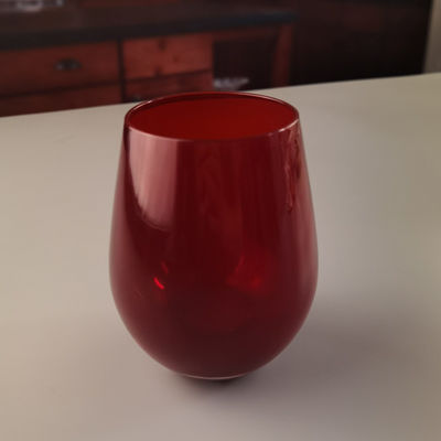qualidade Vidro de vinho de cristal sem caule, sem chumbo, soprado à mão 550 ml fábrica